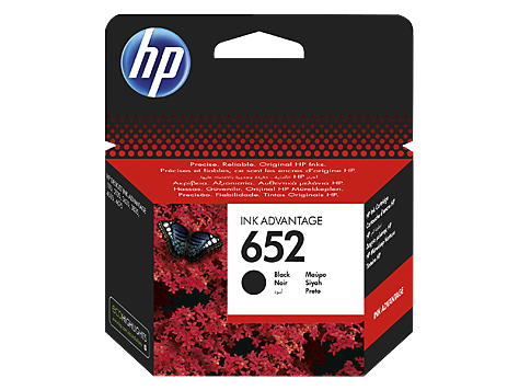 HP 652 Black Original Ink