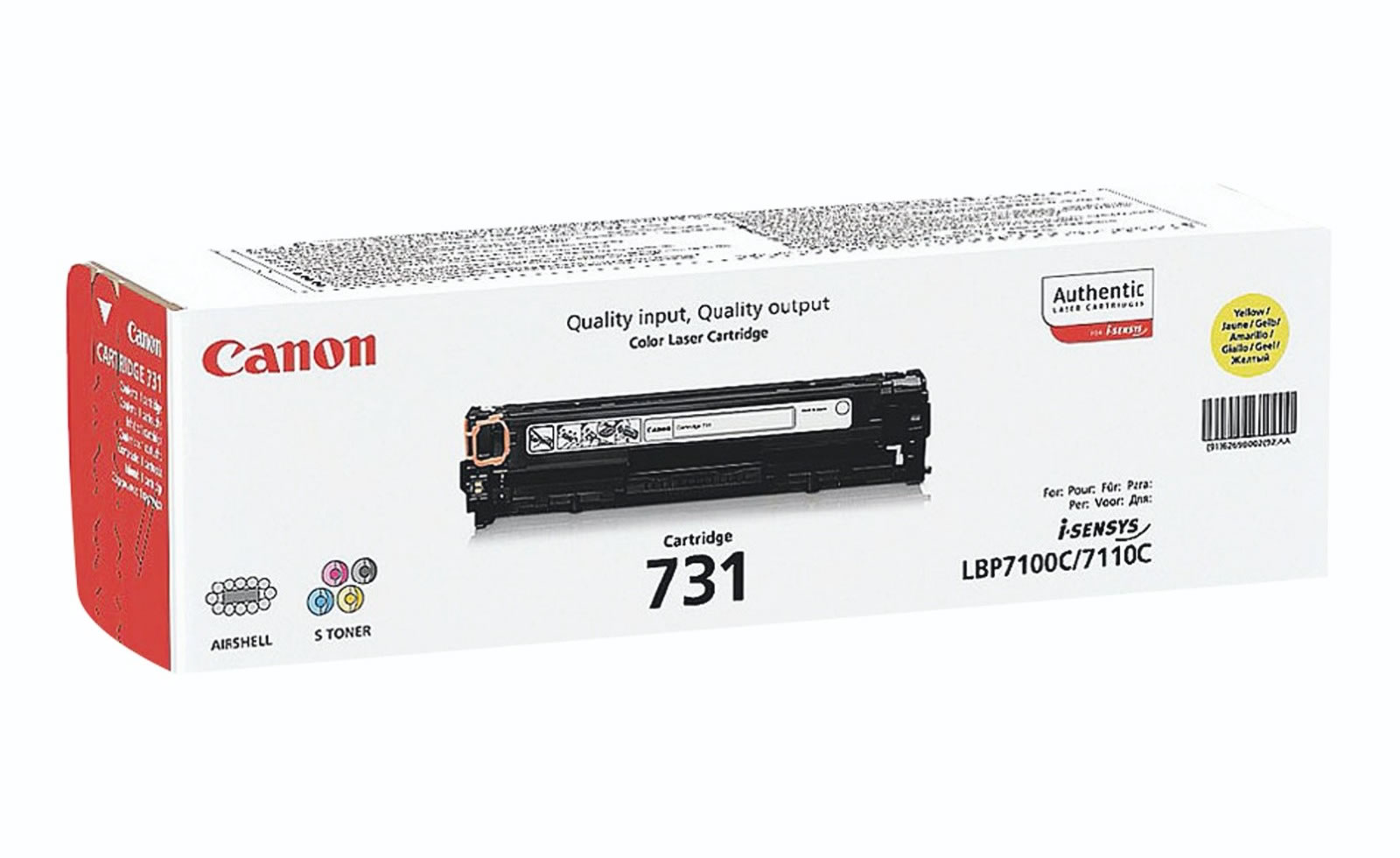 Canon 731 Original Yellow Toner